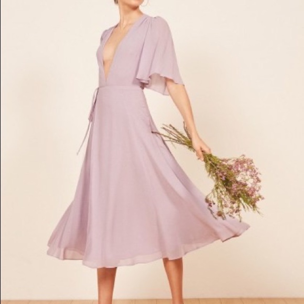 Reformation | Lilac Wrap Dress